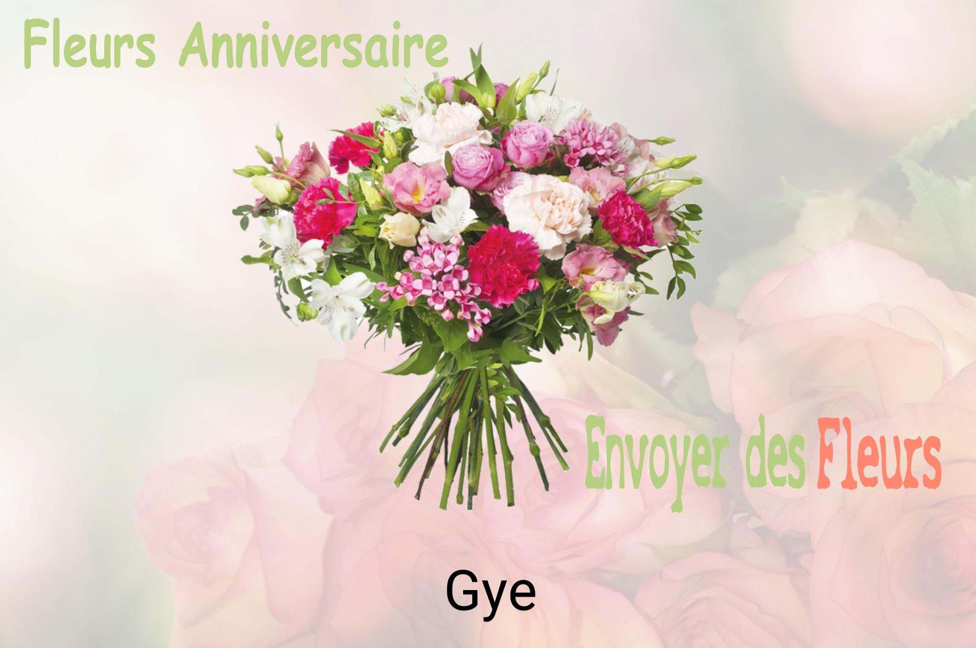 Bouquet de fleurs d’anniversaire livré à Gye