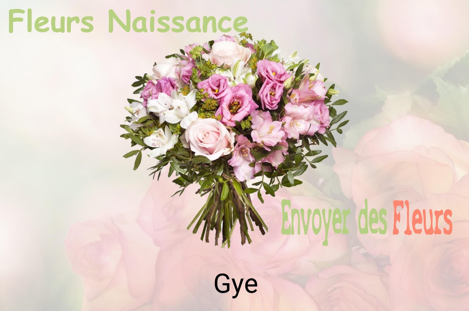 Bouquet de fleurs de naissance livré à Gye